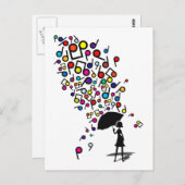 Carte Postale Singin' dans la pluie (Devant / Derrière)