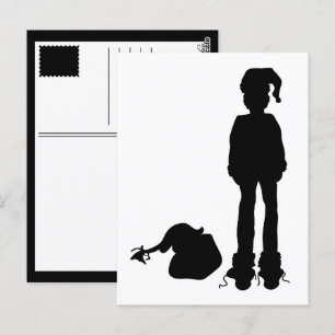 Carte Postale sinistre père Noël