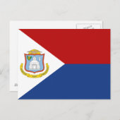 Carte Postale Sint Maarten Flag (Devant / Derrière)
