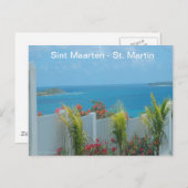 Carte Postale Sint Maarten - Saint Martin Océan Bleu Mer (Devant / Derrière)