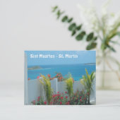 Carte Postale Sint Maarten - St Martin Ocean Blue Seascape Post (Debout devant)