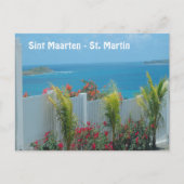 Carte Postale Sint Maarten - St Martin Ocean Blue Seascape Post (Devant)