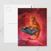 Carte Postale Sinthesizer cat (Devant / Derrière)