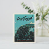 Carte Postale Sintra Roca cape illustration Portugal (Debout devant)