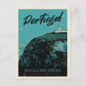 Carte Postale Sintra Roca cape illustration Portugal (Devant)
