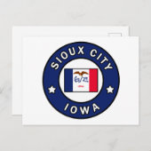 Carte Postale Sioux City Iowa (Devant / Derrière)