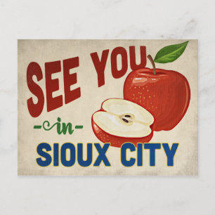 Carte Postale Sioux City Iowa Apple - Vintage voyage