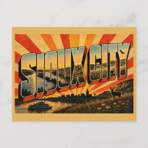 Carte Postale Sioux City Iowa Missouri River Loess Hills Art