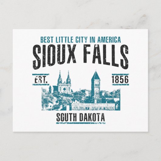 Carte Postale Sioux Falls (Devant)