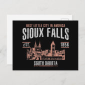 Carte Postale Sioux Falls (Devant / Derrière)