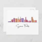 Carte Postale Sioux Falls DAKOTA DU SUD (Devant / Derrière)