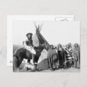 Carte Postale Sioux Lakota : 1891 (Devant / Derrière)