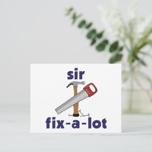 Carte Postale Sir Fix-A-Lot (Debout devant)