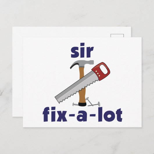 Carte Postale Sir Fix-A-Lot (Devant / Derrière)