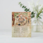 Carte Postale Sir Galahad est accueilli à la Table ronde (Debout devant)