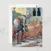 Carte Postale Sir Lancelot dans la chapelle Perilous (Devant / Derrière)