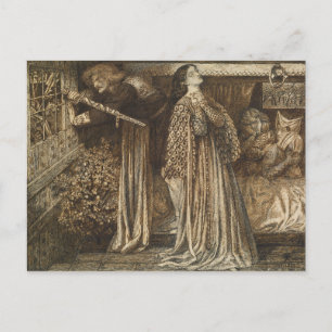 Carte Postale Sir Launcelot à la Chambre de la Reine Dante Rosse