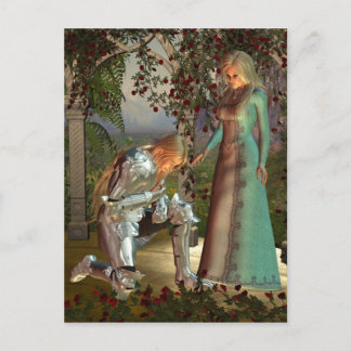 Carte Postale Sir Launcelot et la reine Guinevere