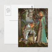 Carte Postale Sir Launcelot et la reine Guinevere (Devant / Derrière)