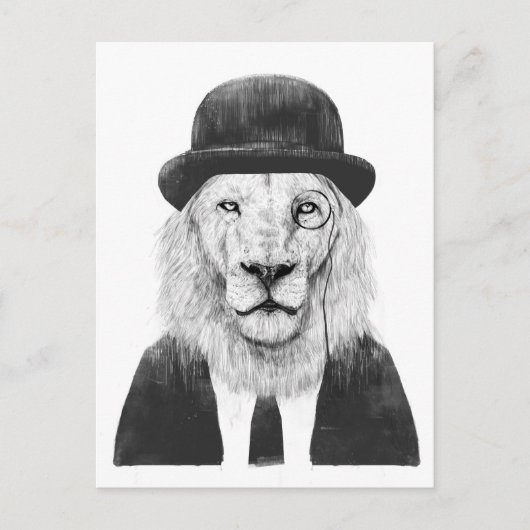 Carte Postale Sir lion (Devant)