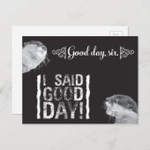 Carte postale Sir Otter (Devant / Derrière)