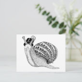 Carte Postale Sir Peter l'escargot (Debout devant)