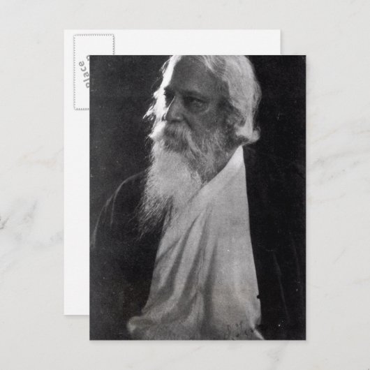 Carte Postale Sir Rabindranath Tagore (Devant / Derrière)