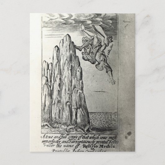 Carte Postale Sir Thomas Browne, 1645 (Devant)