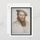 Carte Postale Sir Thomas Wyatt (c.1503-42) gravé par Francesco (Devant / Derrière)