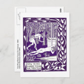 Carte Postale Sir Tristram par Aubrey Beardsley Illustration (Devant / Derrière)
