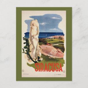 Carte Postale Siracusa Syracuse Italie Voyage vintage Italie