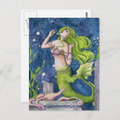 Carte Postale Sirène (Devant / Derrière)