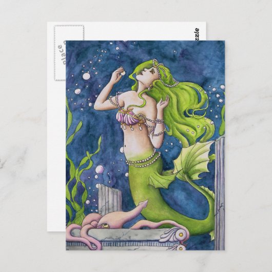 Carte Postale Sirène (Devant / Derrière)