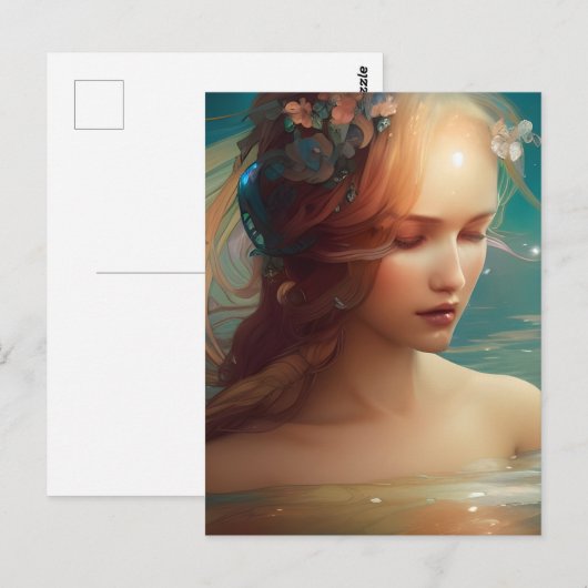 Carte Postale Sirène (Devant / Derrière)