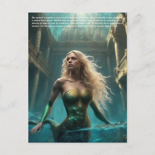 Carte Postale Sirène (Devant)