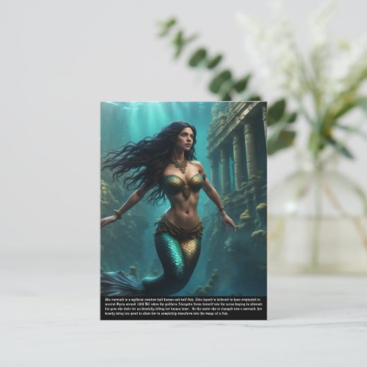 Carte Postale Sirène (Debout devant)