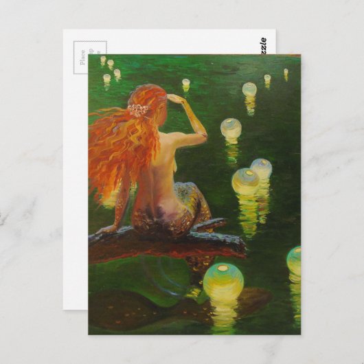 Carte Postale Sirène (Devant / Derrière)