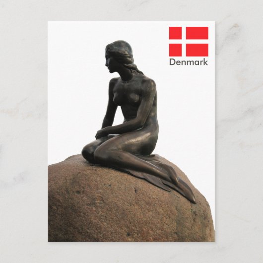 Carte Postale Sirène au Danemark (Devant)