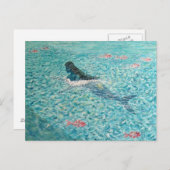 Carte Postale Sirène contre la Marée (Devant / Derrière)