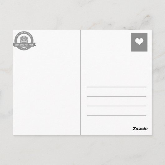 Carte Postale Sirène de la fierté de la troupe IGGPPCamp 2025 (Dos)