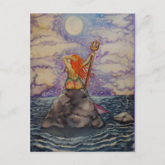 Carte Postale Sirène : Dernière étoile sur la droite