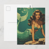 Carte Postale Sirène des Profondeurs (Devant / Derrière)