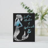 Carte Postale Sirène d'océan Faisons un éclaboussure (Debout devant)