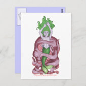 Carte Postale Sirène d'Octopus (Devant / Derrière)