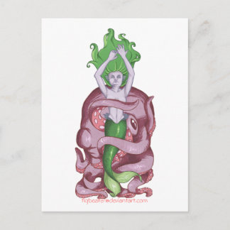 Carte Postale Sirène d'Octopus