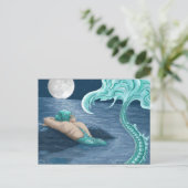 Carte Postale Sirène en lite (Debout devant)