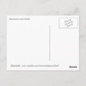 Carte Postale Sirène et enfant (Dos)