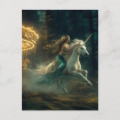 Carte Postale Sirène et Licorne (Devant)
