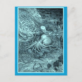 Carte Postale Sirène et poulpe (Devant)