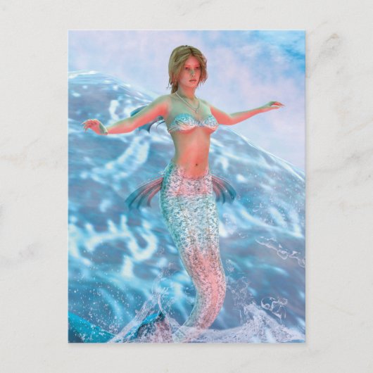 Carte Postale Sirène Fantastique (Devant)